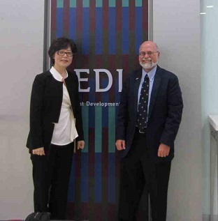 Ray Grott with Eona Kim of EDI Ray Grott with Eona Kim of EDI