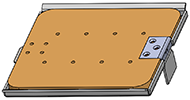 CAD model of the Quick Release mechanism showing the Seat Base sitting in the Base Retainer.